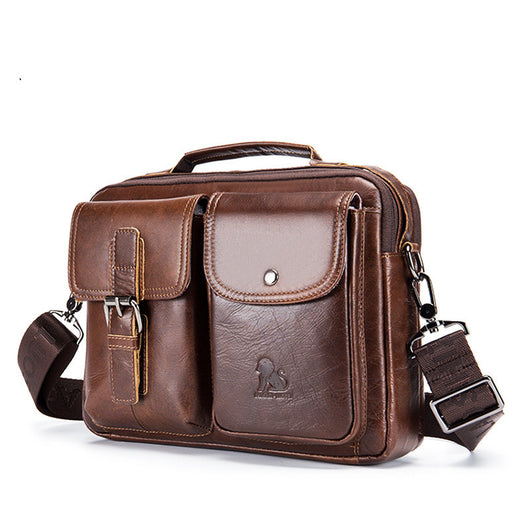 Bolsa Diagonal de Cuero Genuino para Hombre - Image 6