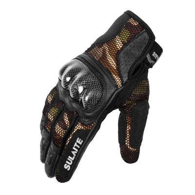 Guantes de Motociclista Transpirables en Fibra de Carbono con Protección Anticaída - Image 10