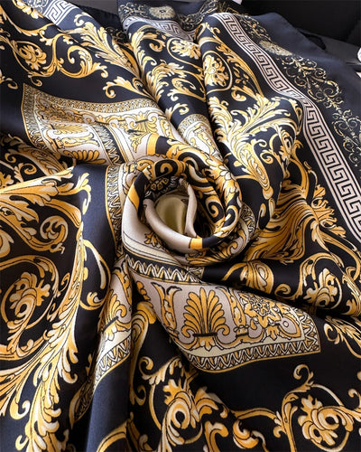 Pañuelo de Seda Lujo Temperamento 70cm - Chal Elegante para Mujer - Image 31