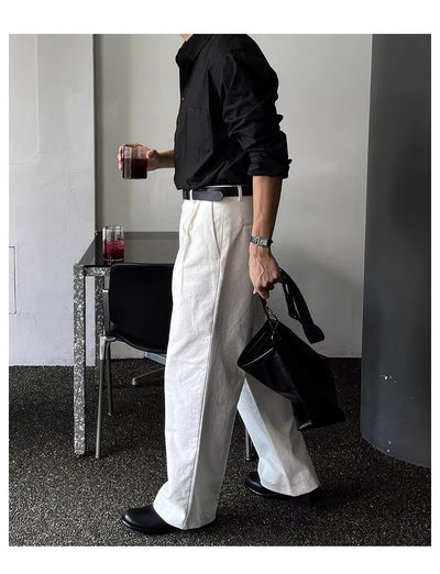 Camisa Suelta de Manga Larga para Hombre - Primavera y Otoño - Image 21