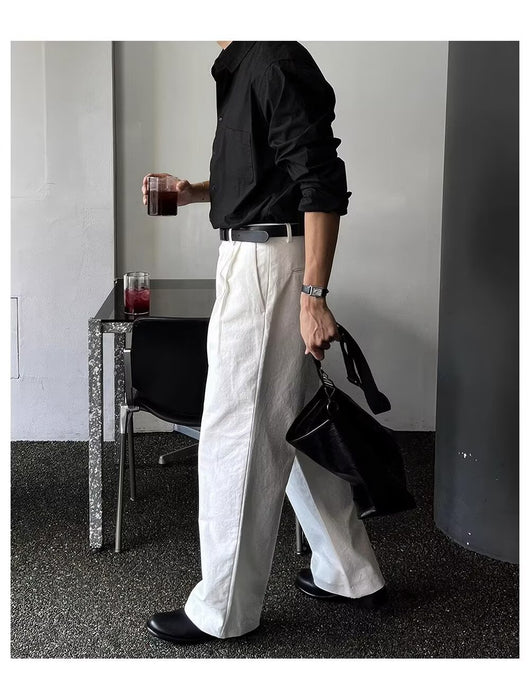 Camisa Suelta de Manga Larga para Hombre - Primavera y Otoño - Image 21