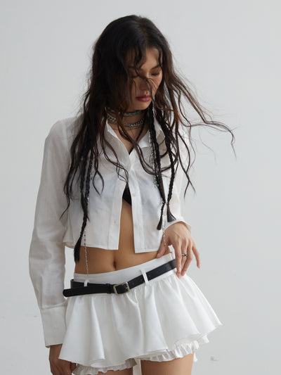 Camisa Corta de Algodón Blanco - Comodidad y Estilo - Image 12