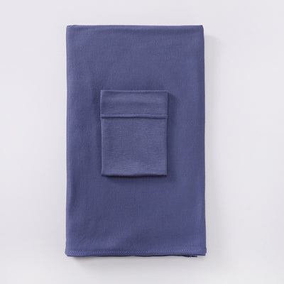 Black minimalist modal bottom hat integrated scarf, folded neatly on a white background. - Image 25