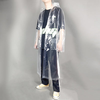 Impermeable Transparente Grueso con Patrón de Lichi - Image 6