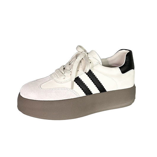 Tenis Vintage Casual para Mujer con Punta Redonda y Detalles Gastados - Image 4