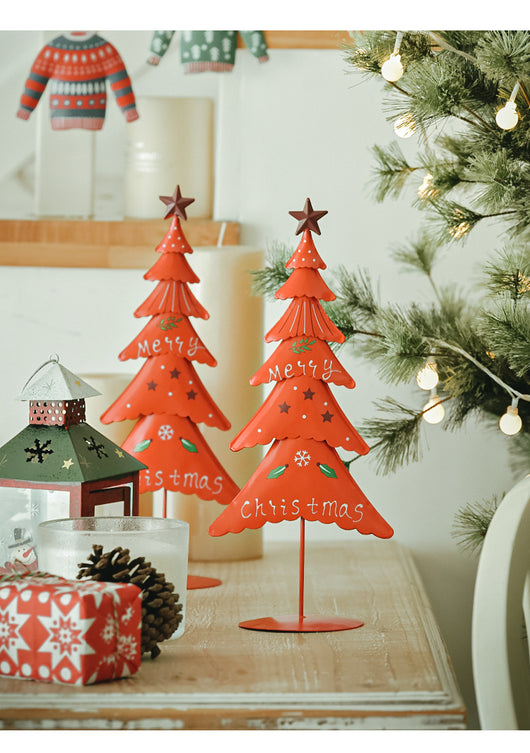 Árbol de Navidad de Metal para Ventana - Adorno Decorativo del Hogar - Image 16