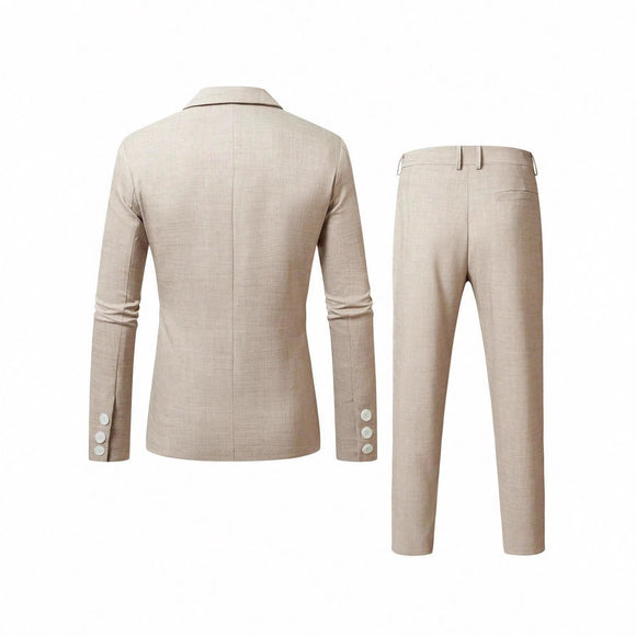 Traje de Negocios Ejecutivo Liso para Hombre