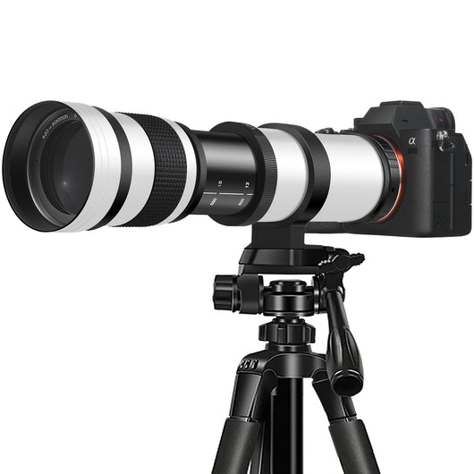 Lente Teleobjetivo Zoom 420-800mm para Cámaras DSLR y Mirrorless