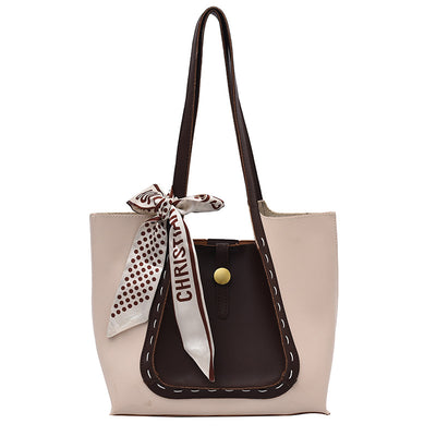 Pañuelo de Seda con Estampado de Puntos y Moño - Bolsa Pequeña Coordinable - Image 13