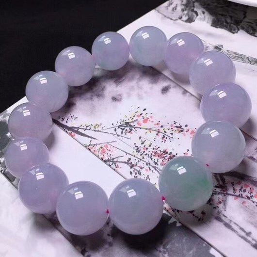 Pulsera de Jade Violeta Efecto Hielo - Image 3