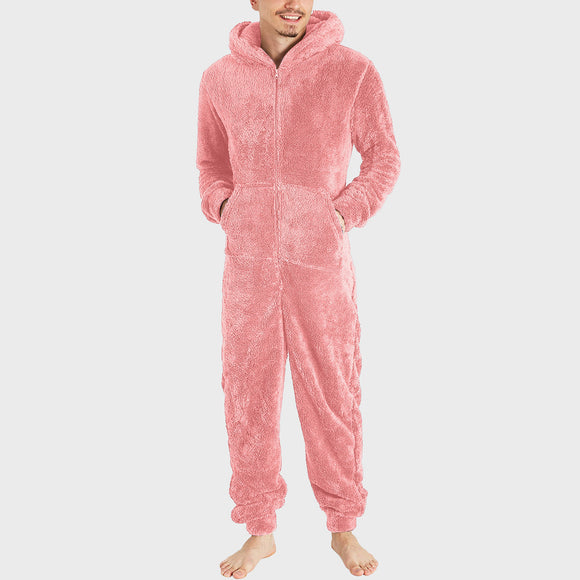 Pijama Térmico Tipo Jumpsuit con Cierre para Hombre