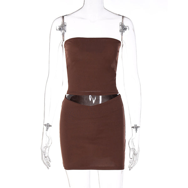 Conjunto de Verano Elegante: Top Rayado y Falda Ajustada Estilo Europeo - Image 4