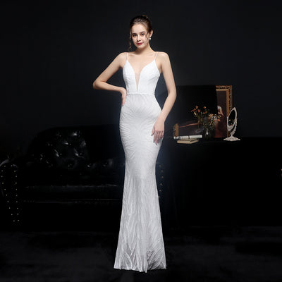 Vestido de Noche Sirena con Lentejuelas Brillantes - Image 11