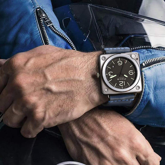Reloj Automático de Esfera Cuadrada Grande - Image 11