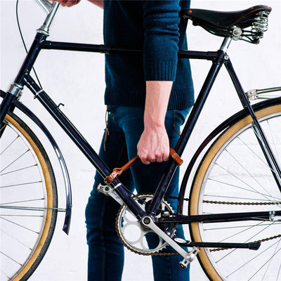 Correas de Manillar de Cuero Genuino para Bicicleta de Montaña
