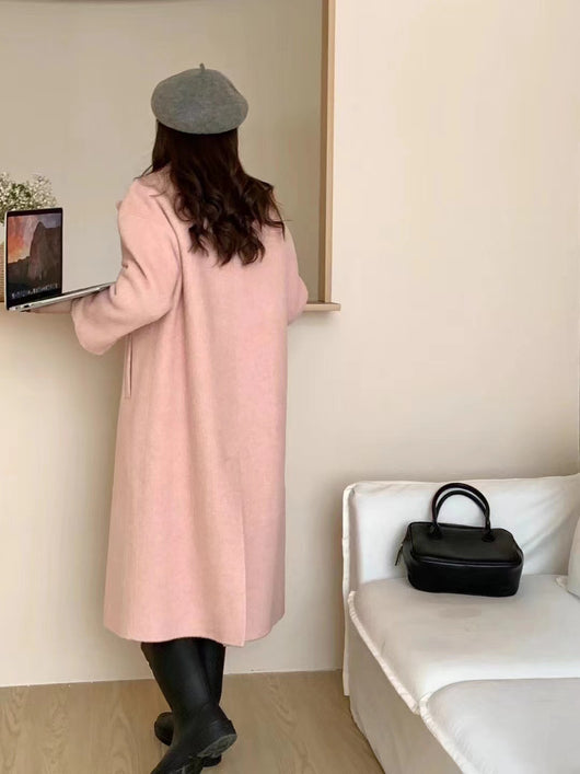 Abrigo de Lana Oversize Tipo Blazer Largo - Image 32