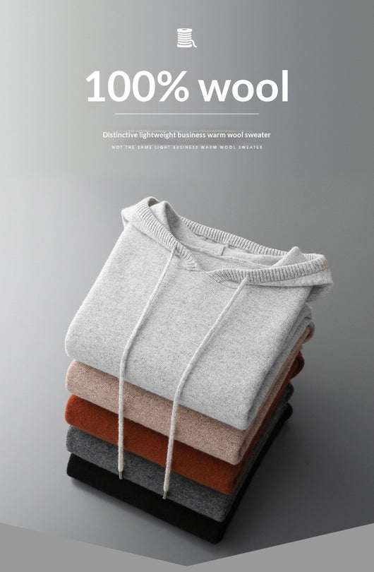 Sudadera Hoodie de Cashmere para Hombre - Diseño Oversize Otoño Invierno - Image 11