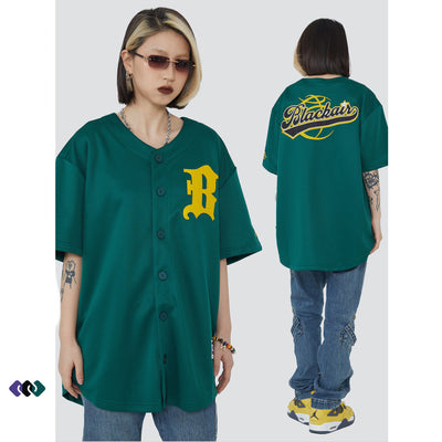 Camiseta Suelta Retro Street con Bordado de Letras - Image 3