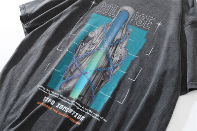 Playera Estampada Calavera Demonio para Hombre - Image 14