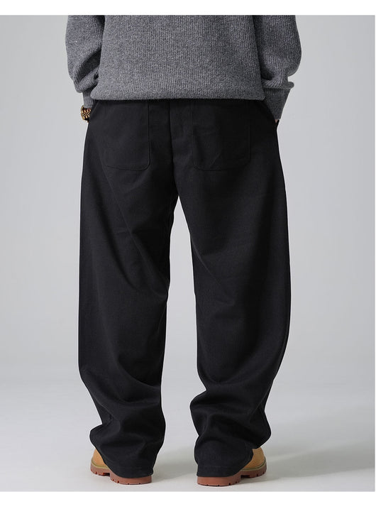Pantalones Casuales Holgados con Cordón Ajustable y Forro Polar - Image 28