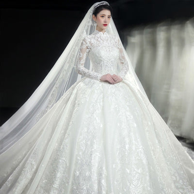Vestido de Novia Lujo Cielo Estrellado para Sendero - Image 4
