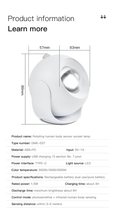 Luz LED Inteligente con Sensor de Movimiento y Ángulo Ajustable - Image 13