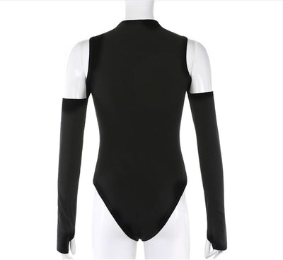 Conjunto Elegante Escotado sin Tirantes con Manga Larga Ajustada - Image 5