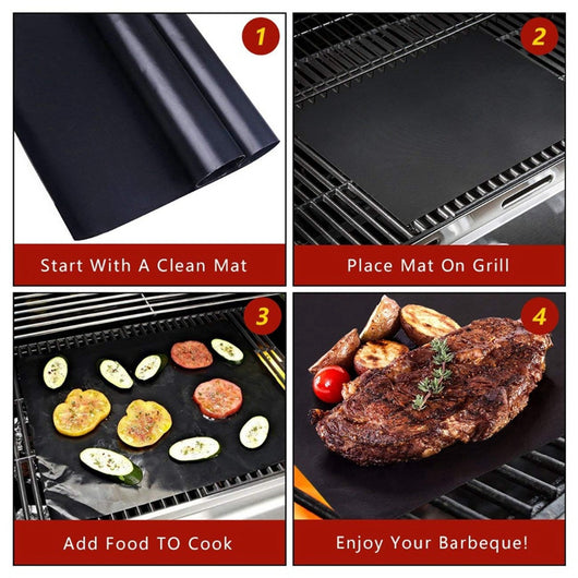 Tapete Antiadherente Reutilizable para Parrilla BBQ con Limpieza Fácil - Image 7