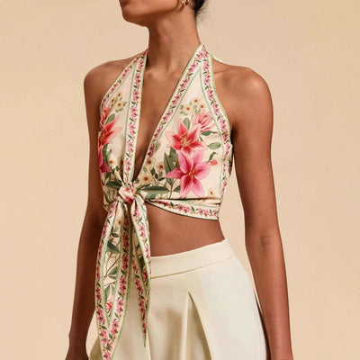 Blusa Estampada sin Espalda para Mujer - Diseño Casual y Moderno - Image 2