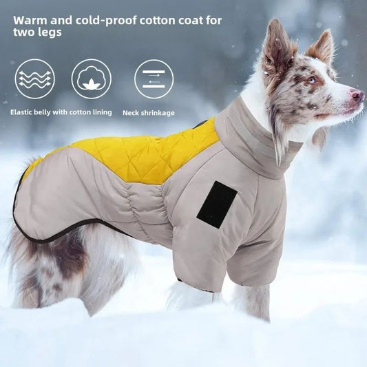 Abrigo Impermeable para Perros Grandes - Chaleco Térmico Reflectante para Invierno