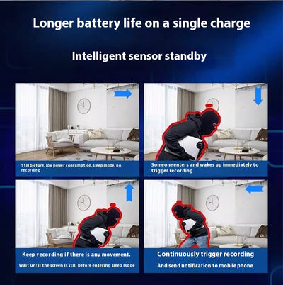 Cámara WiFi de Vigilancia con Batería Recargable y Detección de Movimiento - Image 26