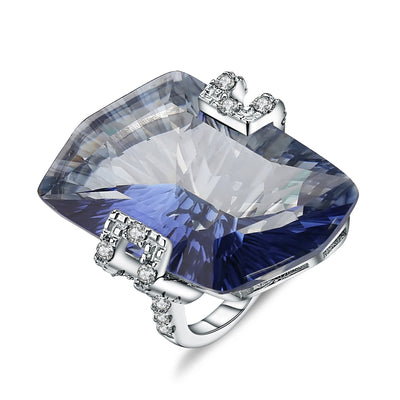 Anillo de Plata Esterlina con Incrustaciones de Piedras Naturales - Image 7