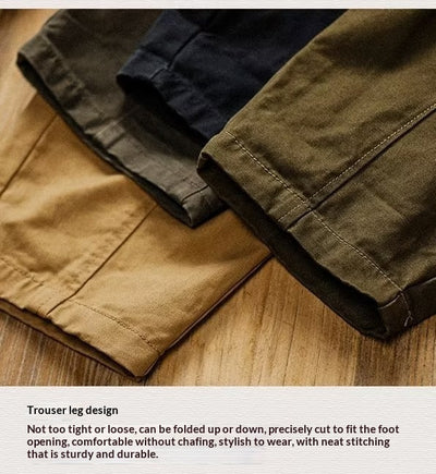 Pantalones Casuales Retro Americanos Talla Grande Rectos y Holgados - Image 10