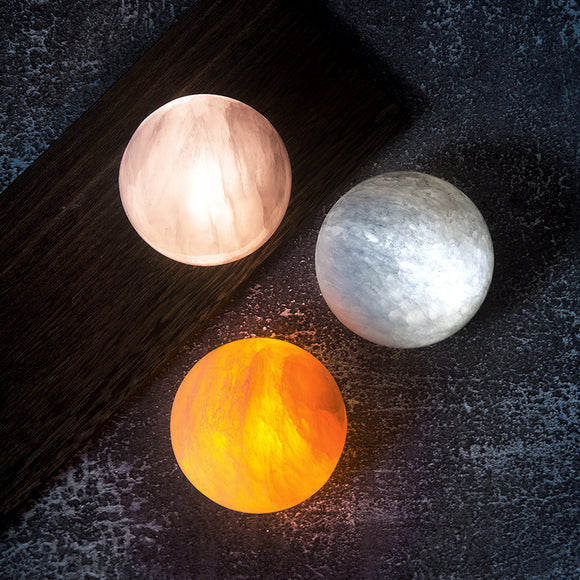 Lámpara Nocturna de Inducción con Mineral Natural