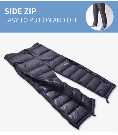 Pantalones de Esquí Aislados para Invierno - Relleno de Plumón Negro - Image 5