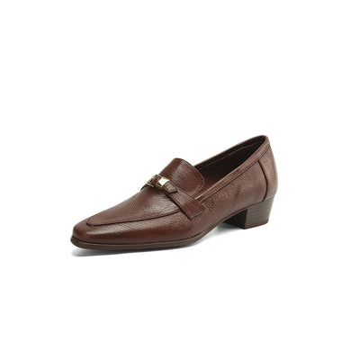 Zapatos de Cuero Británicos con Tacón Bajo de 3cm - Estilo Casual Primavera para Mujer - Image 7