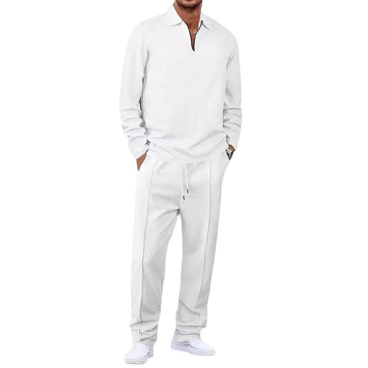 Traje Casual con Cremallera y Solapa - Pantalón Largo de Manga Larga - Image 3