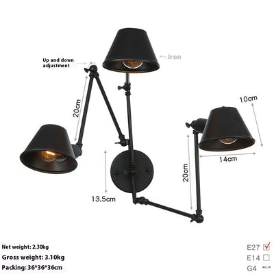 Lámpara Loft Industrial Retro - Diseño Creativo para Bares y Cafeterías - Image 22