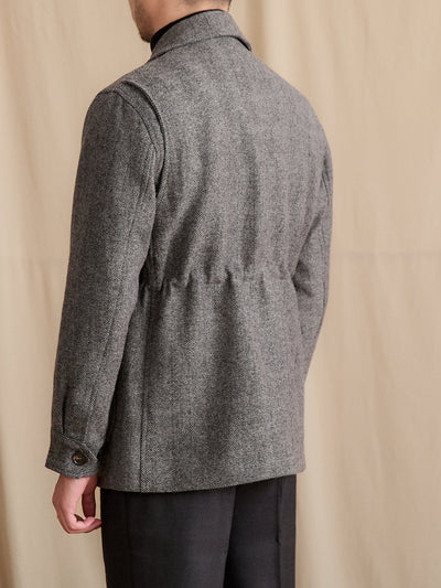 Blazer Ejecutivo de Lana con Cuello Italiano para Hombre - Image 4