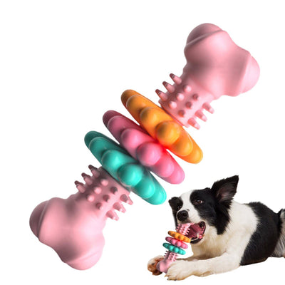 Juguete Masticable para Perros - Hueso TPR Resistente para Limpieza Dental - Image 5