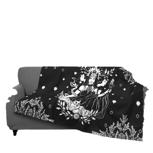 Manta de Franela Bruja Gótica Misteriosa para Halloween - Image 14