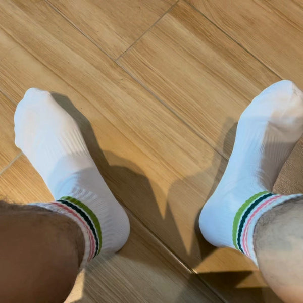 Calcetines Deportivos Arcoíris para Hombre - Comodidad y Estilo Casual