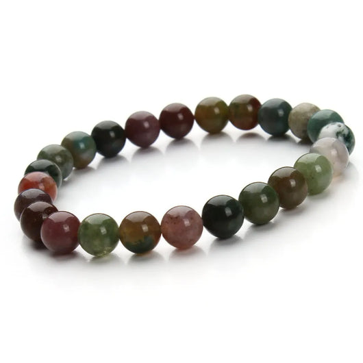 Pulsera de Cuentas de Aventurina Azul - Piedra Arenisca Redonda - Image 37