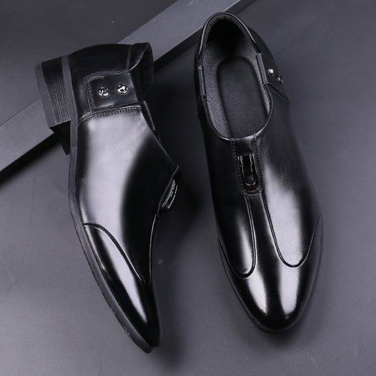 Zapatos de Cuero Formal Ejecutivo Estilo Coreano para Hombre - Image 4