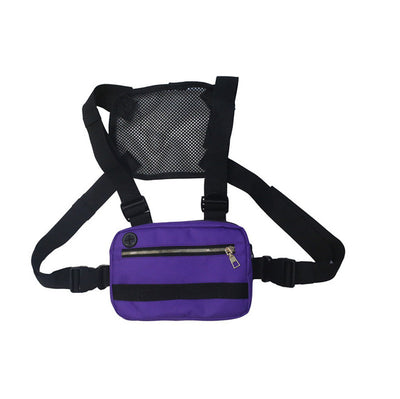 Riñonera Streetwear Chest Rig para Mujer Negro - Image 3