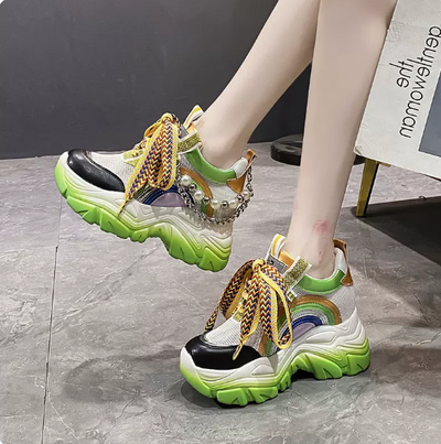 Zapatos Plataforma Daddy para Mujer - Malla Transpirable Otoño - Image 11