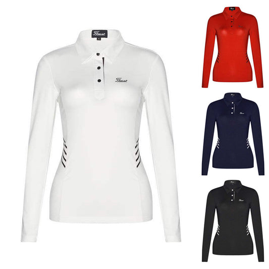Polo de Golf Manga Larga Mujer Otoño Invierno - Transpirable y Secado Rápido