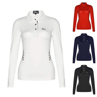 Polo de Golf Manga Larga Mujer Otoño Invierno - Transpirable y Secado Rápido