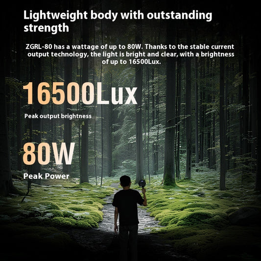 Luz de Relleno COB 80W Portátil de Alta Potencia - Image 2