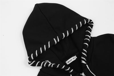 Sudadera Estampada Diablo con Capucha Cosida a Mano - Image 12